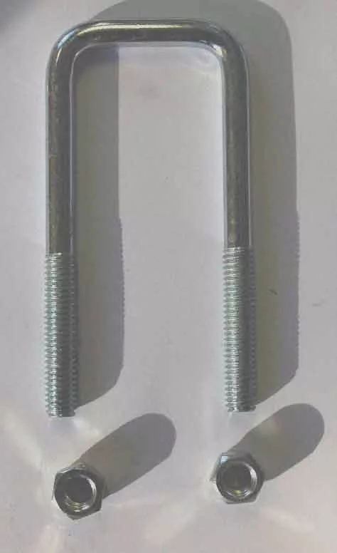 Square U-Bolt w/ Nuts – 1-5/8″ x 4″ x 3/8″