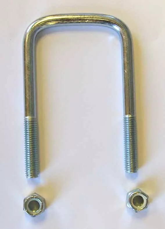 Square U-Bolt w/ Nuts – 3-1/16″ x 7-1/4″ x 1/2″