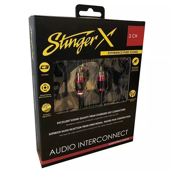 Stinger XI2220 X2 Series 2 Channel 20 Foot RCA Audio Interconnect