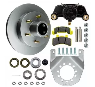 Tie Down Engineering – 12″ Vented Rotor Disc Brake Kit – 6-Lug Integral Rotor