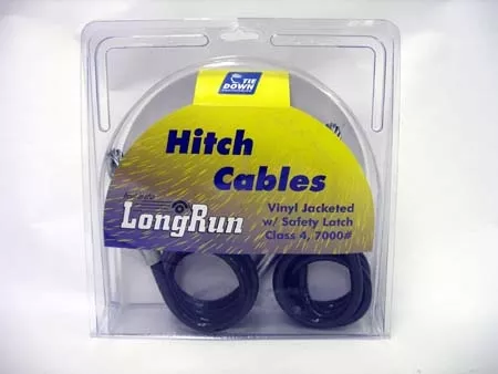 Tie Down Engineering – 36″ Vinyl Coated Hitch Cable with Safety Latch Hooks