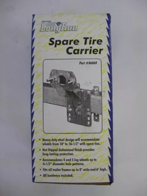 Tie Down Engineering – Spare Tire Carrier – Frames Up To 6″ High