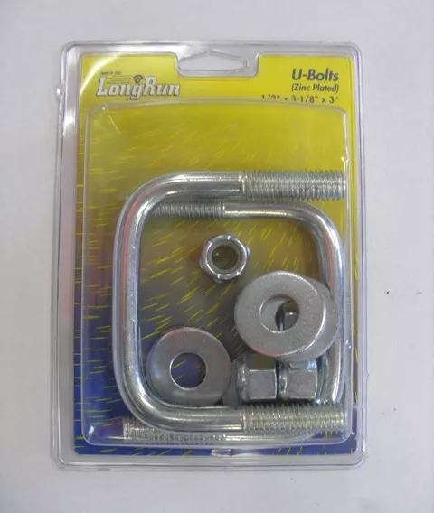 Tie Down Engineering – Square U-Bolt Kit – 1/2″-13 x 3-1/8″ x 3″