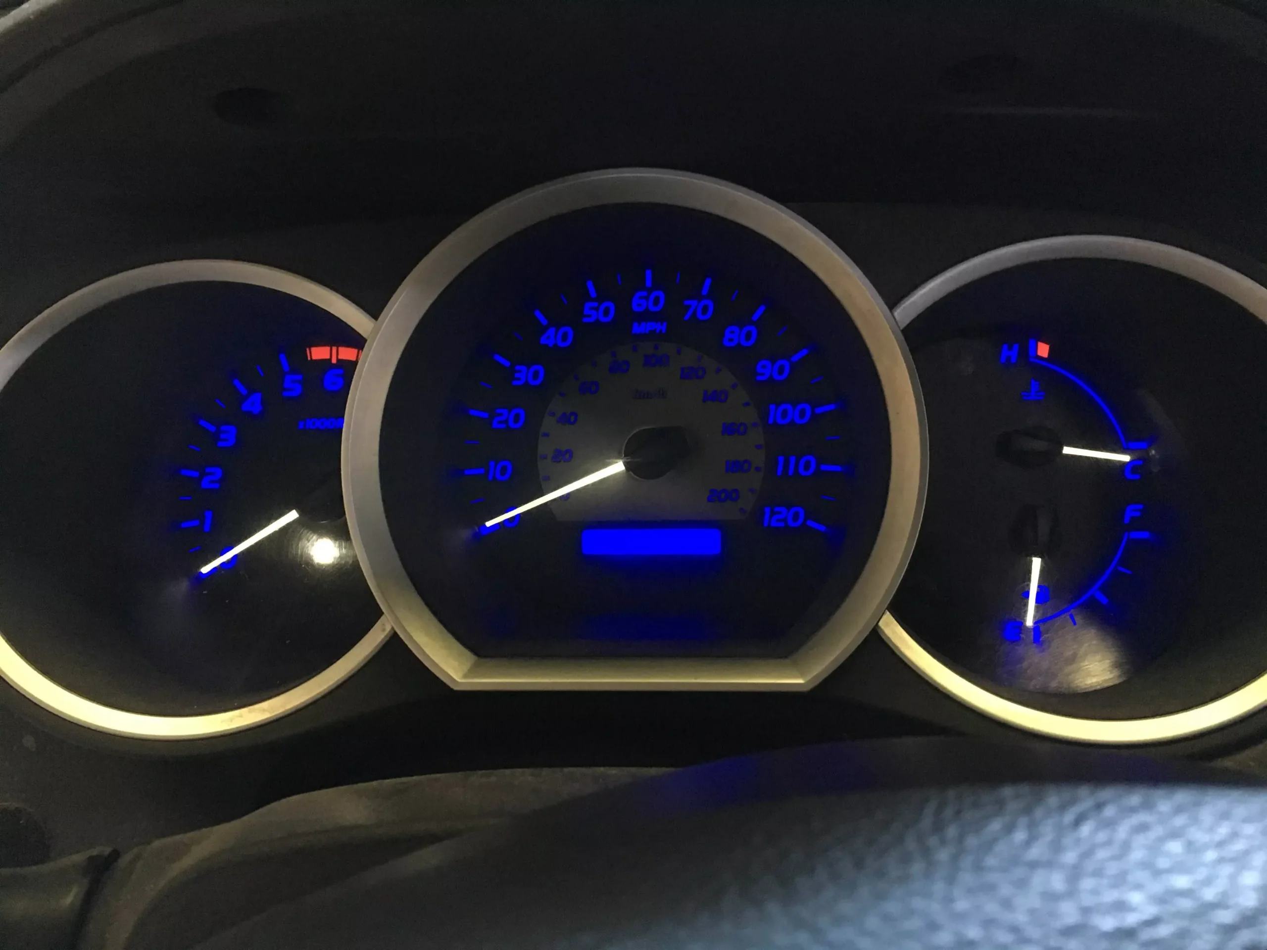 Toyota Tacoma 4Runner Tundra Gauge Cluster Custom LED Conversion