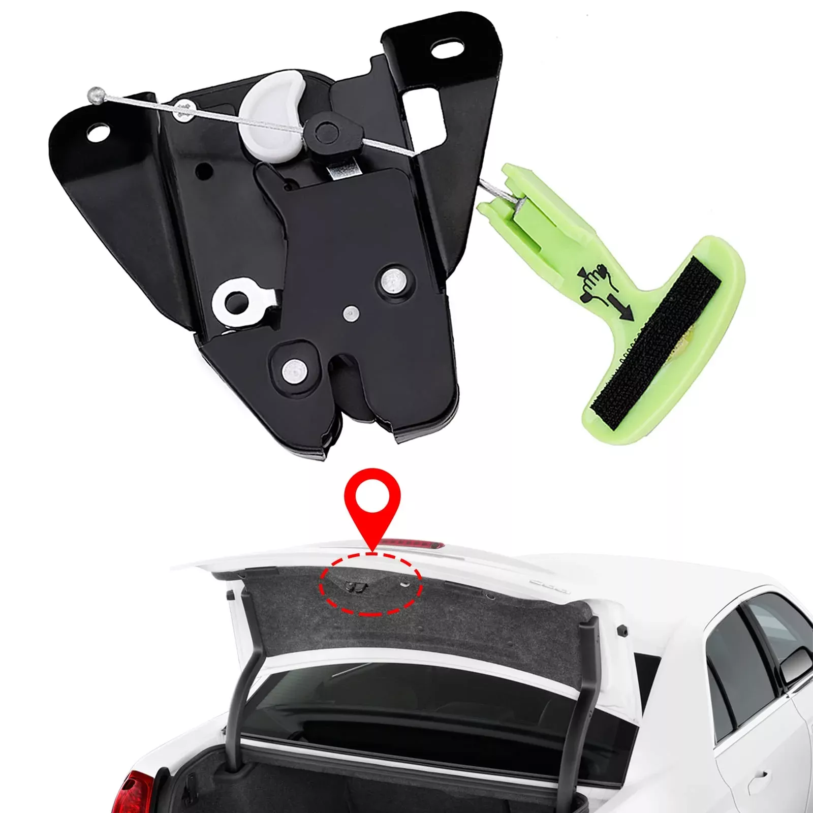 Trunk Lock Latch Actuator Motor For 2006-2018 Dodge Charger Rt Sxt Challenger Avenger Dart, 2011-2018 Chrysler 300 200 Tailgate Rear Truck Lock Assembly Trunk Actuator 5056244Aa 5056244Ab 931-714