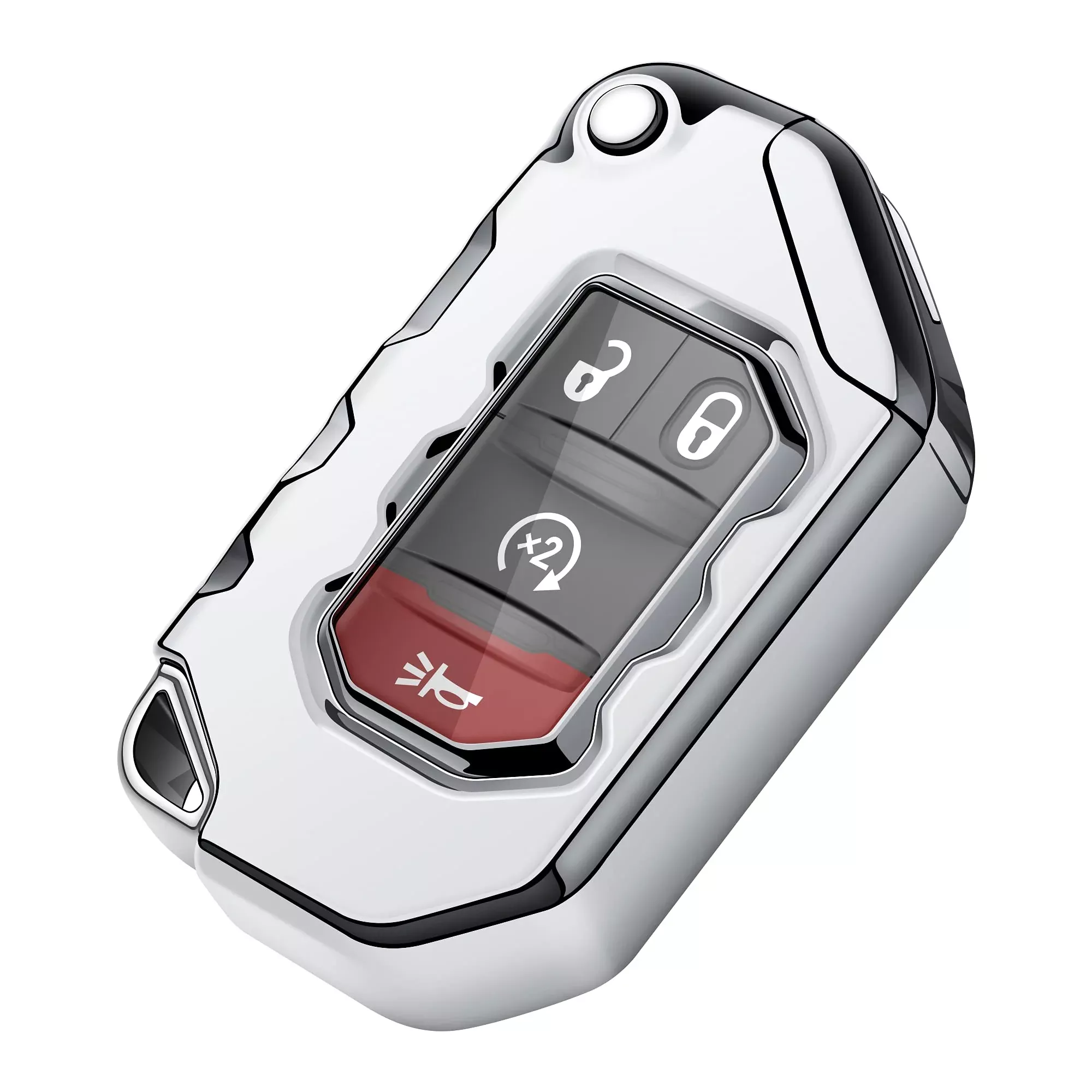 Tukellen For Jeep Key Fob Cover Premium Soft Full Protection Key Shell Key Case Compatible With Jeep 2020 2021 Gladiator Jt Sahara Jlu 2018-2021 Jeep Wrangler Jl Jlu Rubicon(Blue)