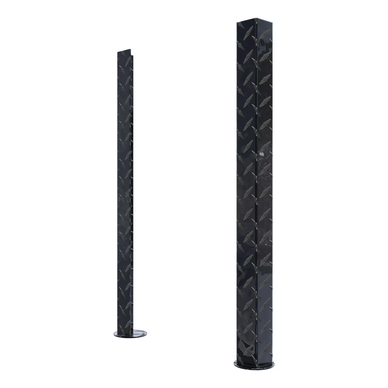UWS SM-LEGS-BLK Replacement Black Aluminum Truck Side Tool Box Legs-1 Pair