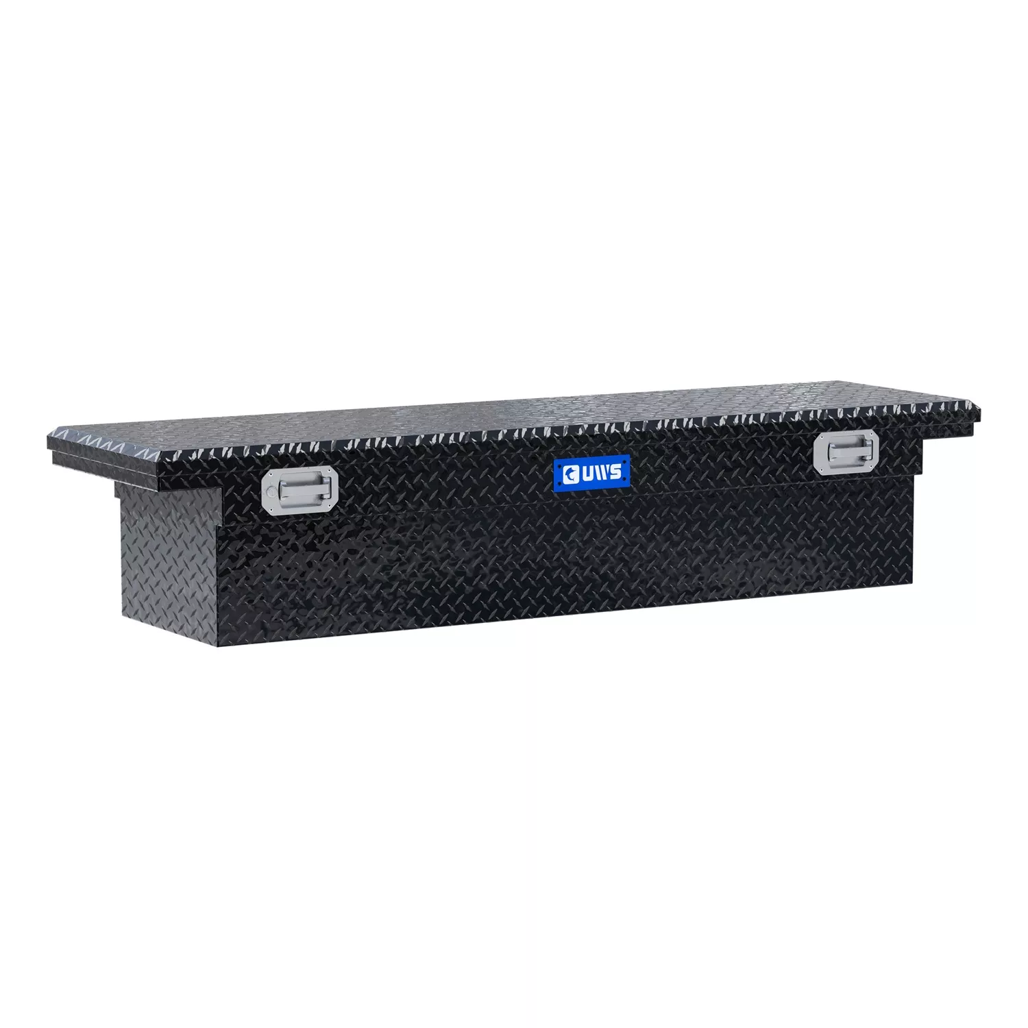 UWS TBS-72-LP-PH-B Gloss Black 72in. Truck Tool Box; Low Profile; Pull Handles (LTL Shipping Only)