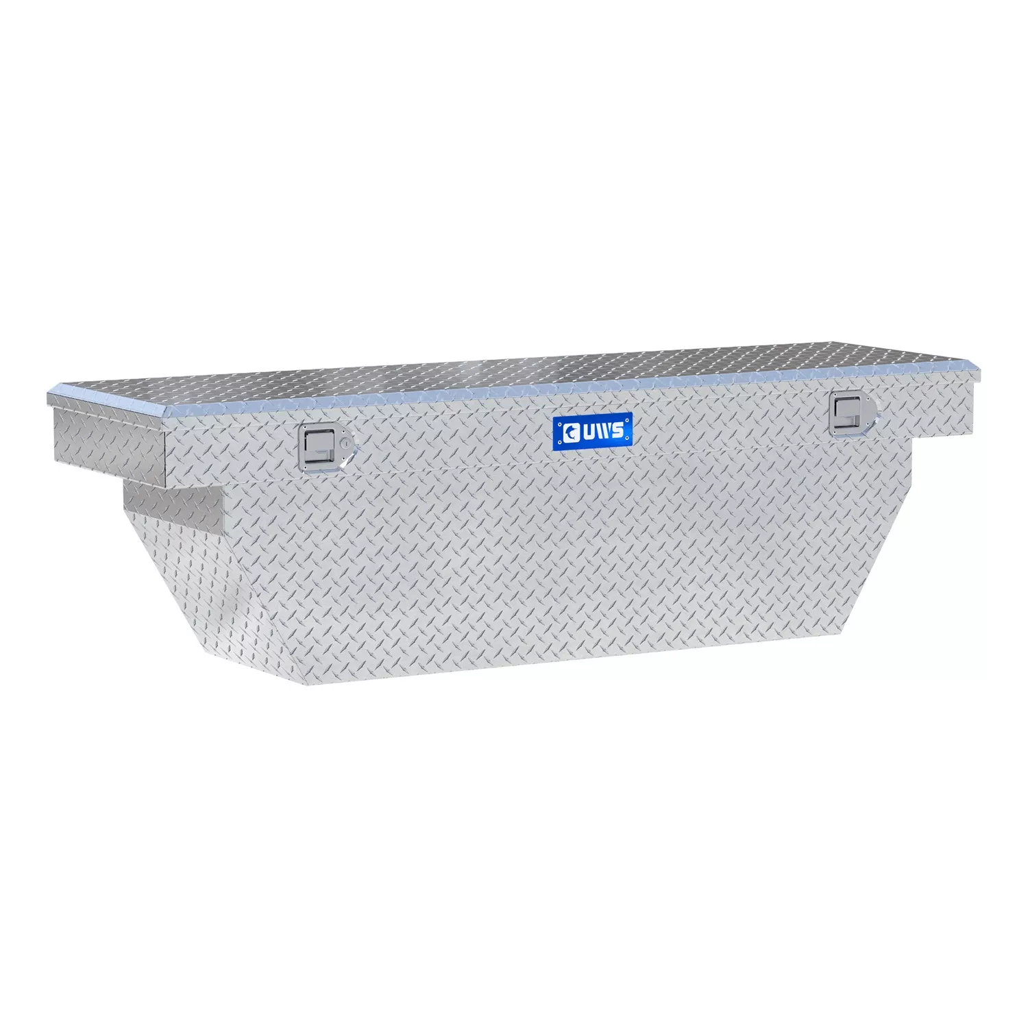 UWS TBSD-69-A Bright Aluminum 69in. Deep Angled Crossover Truck Tool Box
