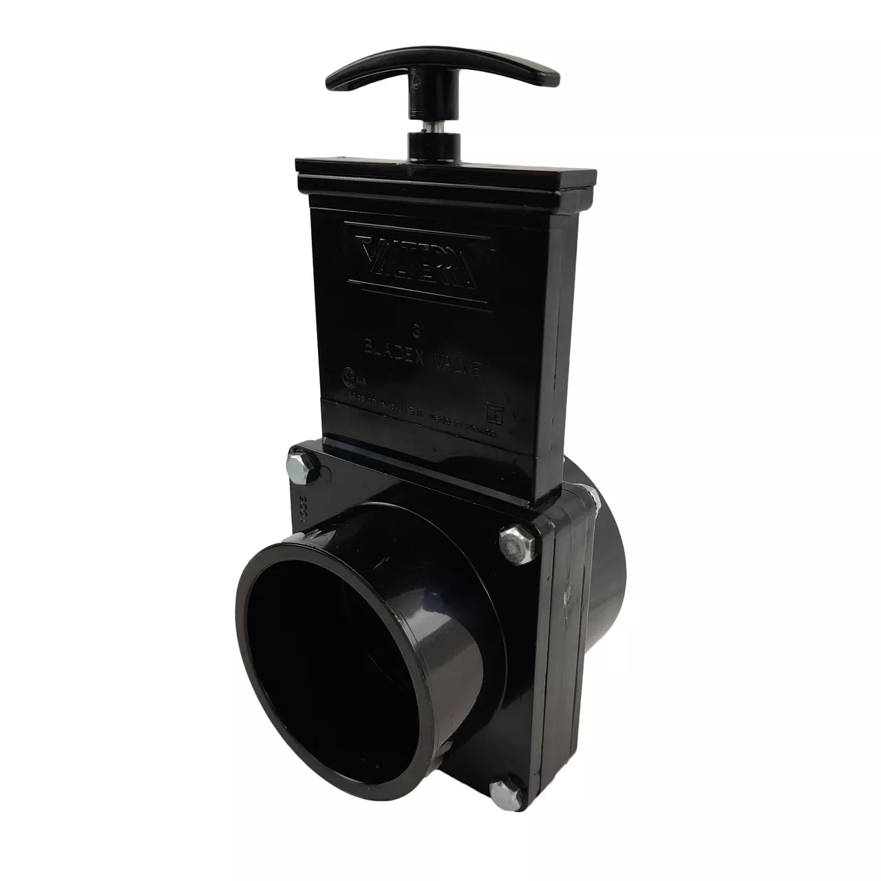 Valterra 3" Bladex Sewer Waste Valve With Handle - Black