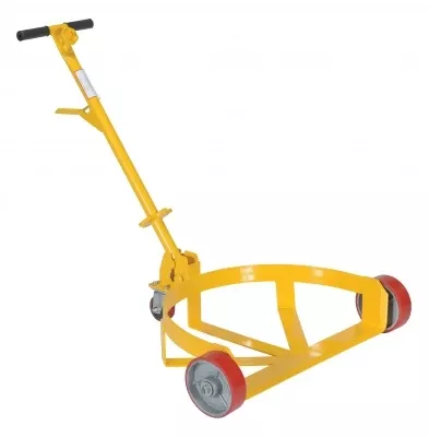 Vestil Lo-Profile Drum Caddy with Poly on Steel Wheels