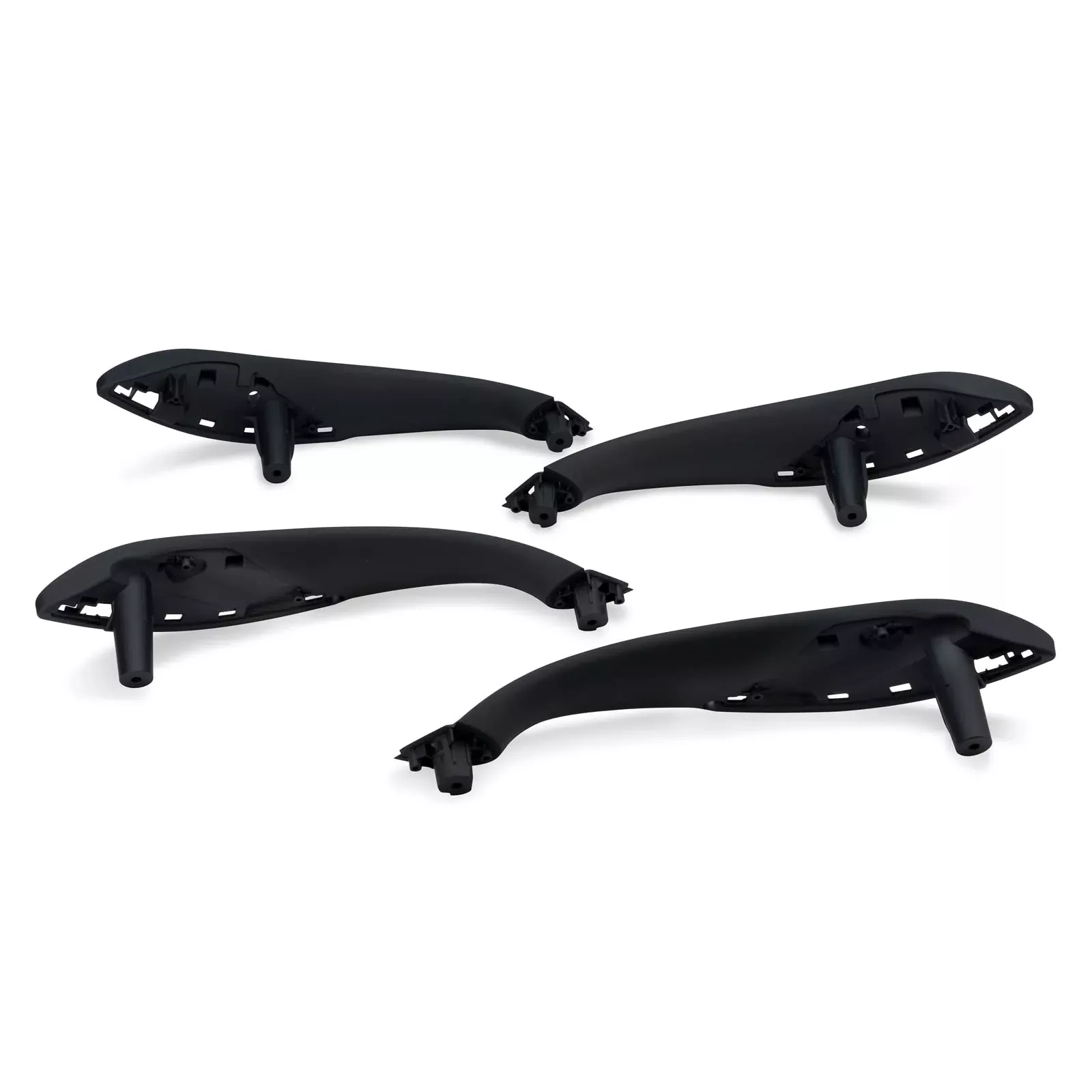 WEILEITE Black Front Interior Door Pull Handles Trim Set for BMW 3 Series & 4 Series (2012-2018, 2014-2017) - 4 Pcs, Replace