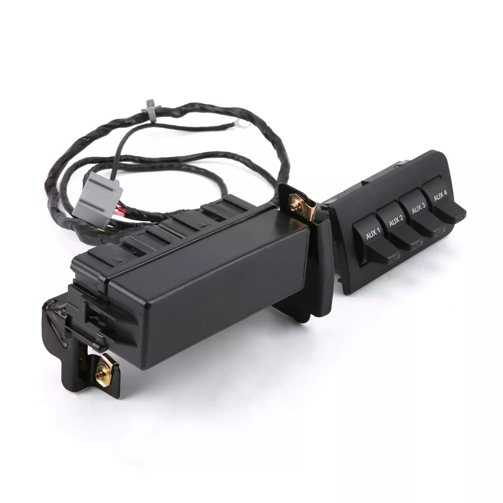 WEILEITE In-Dash Auxiliary Switch Panel Kit for Ford Super Duty 2011-2016, Black, Replaces BC3Z14A303B, AL3Z13D730AA