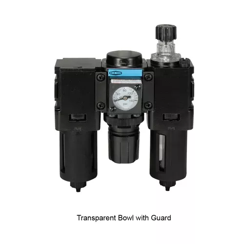Wilkerson C08 Miniature Combo Unit with Transparent Bowl & Guard - Auto Drain
